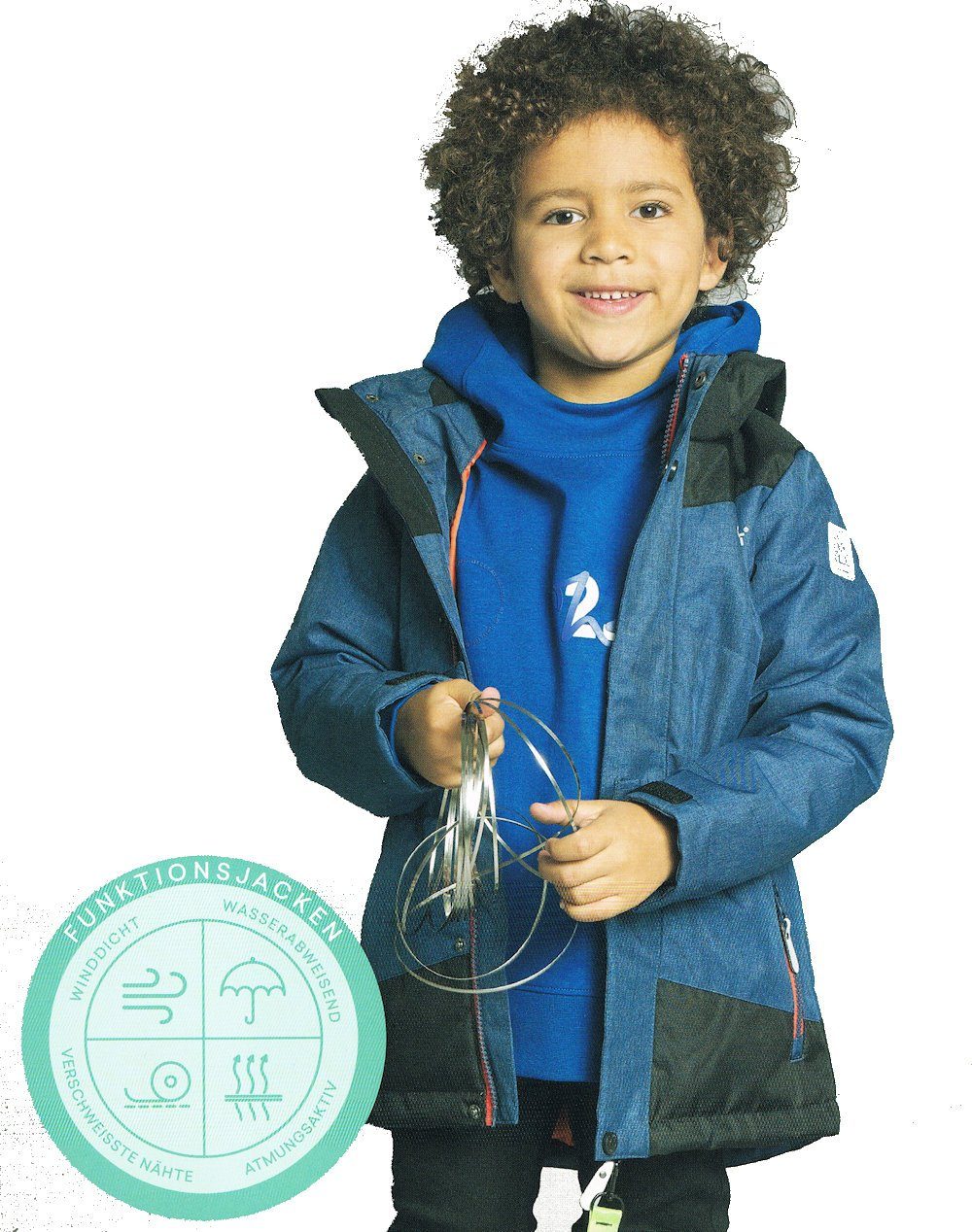 Outburst Winterjacke Outburst Jungen Jacke Winterjacke Funktionsjacke denim blau schwarz (kein Set)
