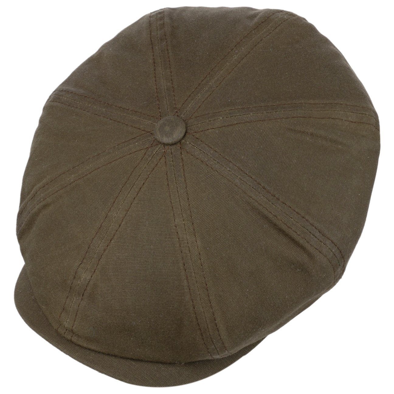Cap Ballonmütze oliv Schirm mit Flat (1-St) Stetson