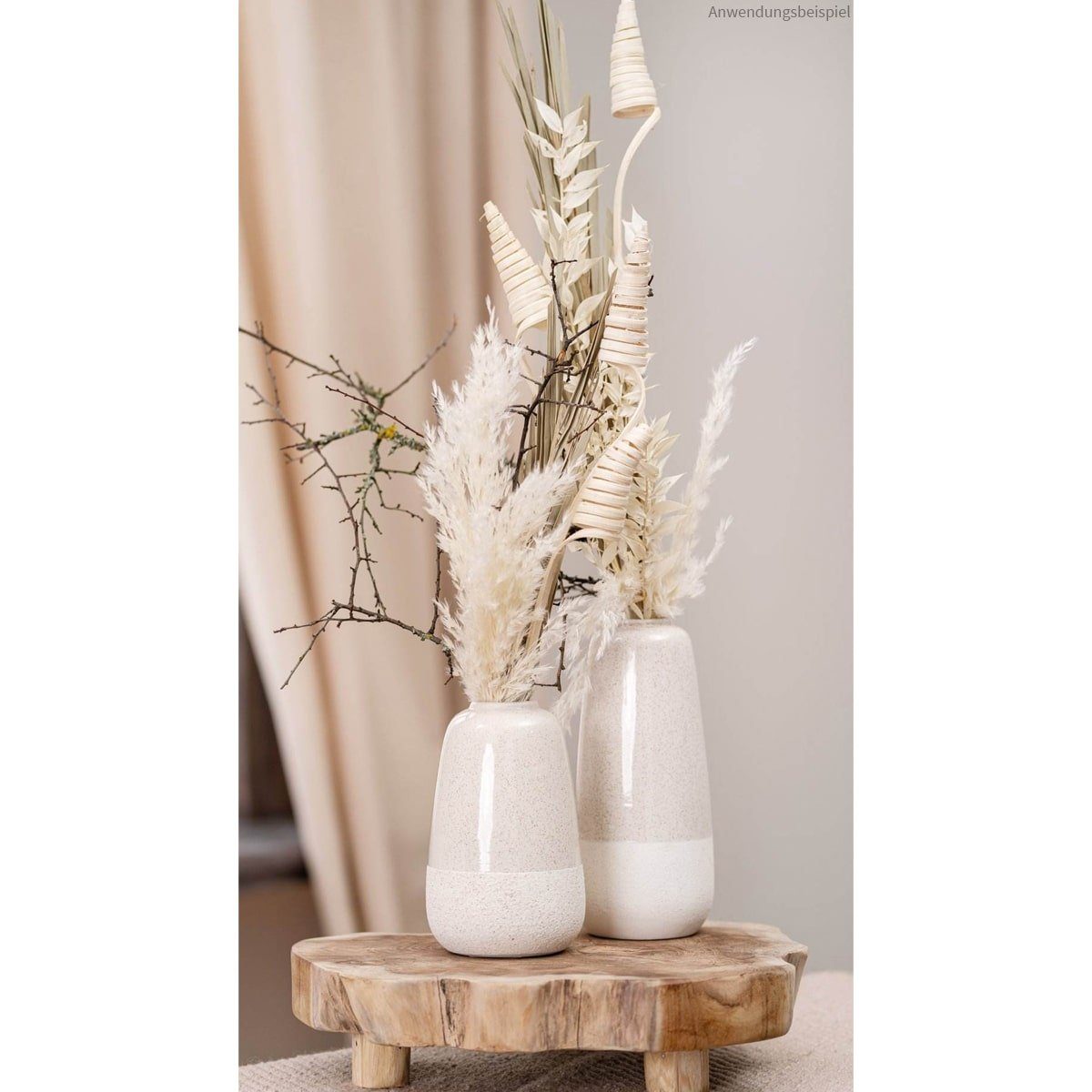 & Blumentopf St) 20,5 beige modern (1 Boho skandinavisch Deko HOME Blumenvase Vase cm HOBBY matches21