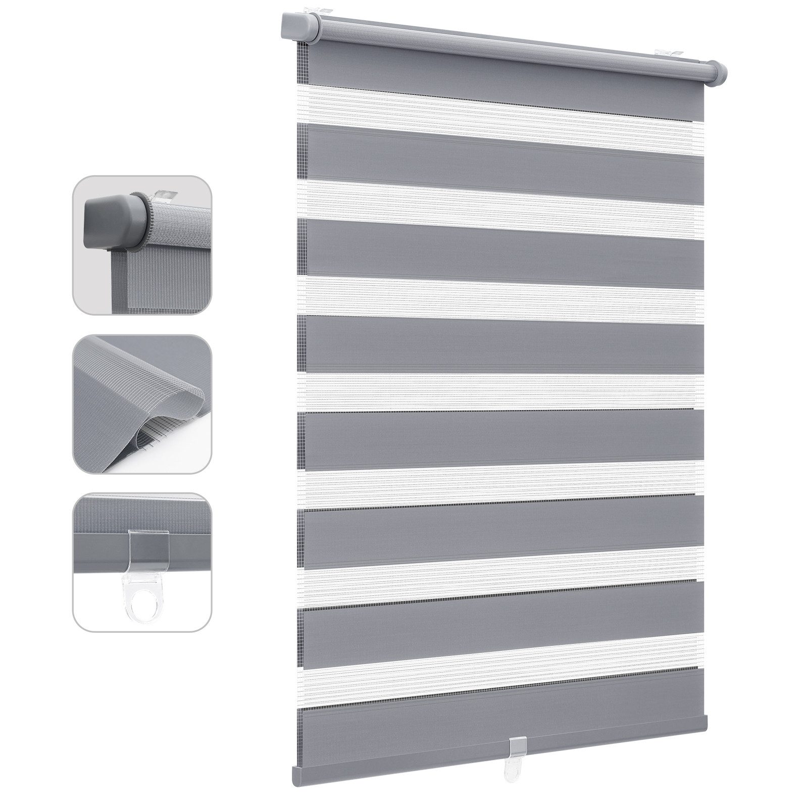 Doppelrollo Doppelrollo Duo Rollo Schnurlos Klemmfix ohne Bohren Rollo Falt günstig online kaufen