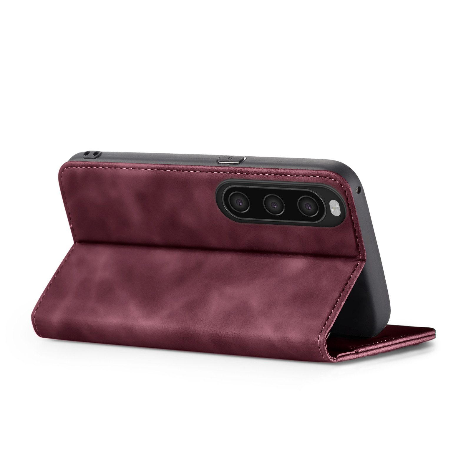 Tec-Expert Handyhülle Tasche Hülle für Sony Xperia 10 II 6.0 Zoll, 6.0 ", Cover Klapphülle Case mit Kartenfach Fliphülle aufstellbar