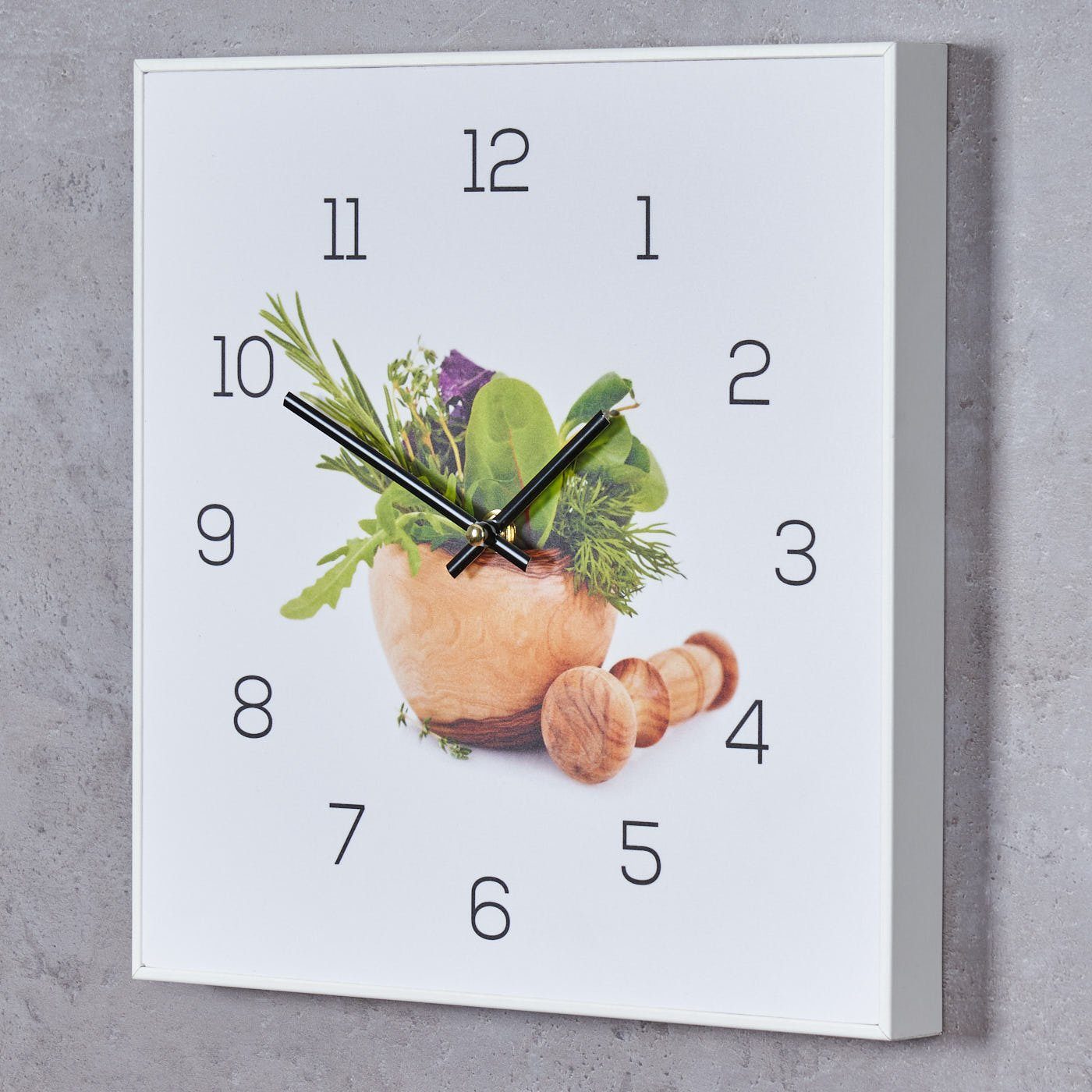 Levandeo® Wanduhr (Wanduhr 30x30cm Uhr PVC günstig online kaufen