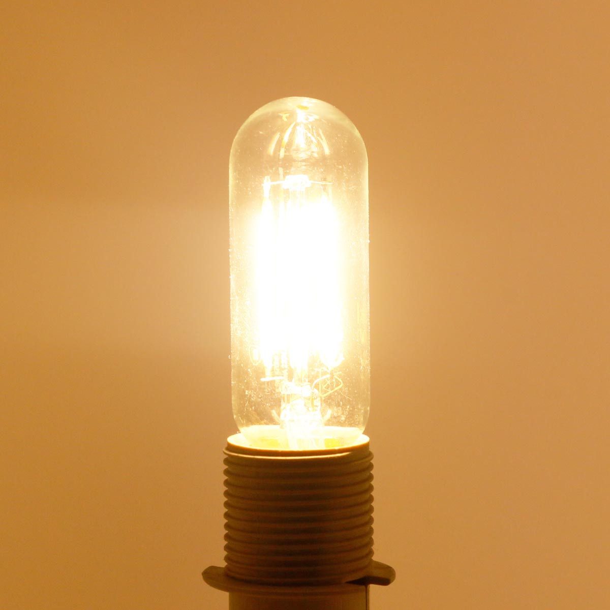 EGB LED-Leuchtmittel E14 Filament LED Lampe "Röhre" 4,5W 490lm 2700K, warmweiß