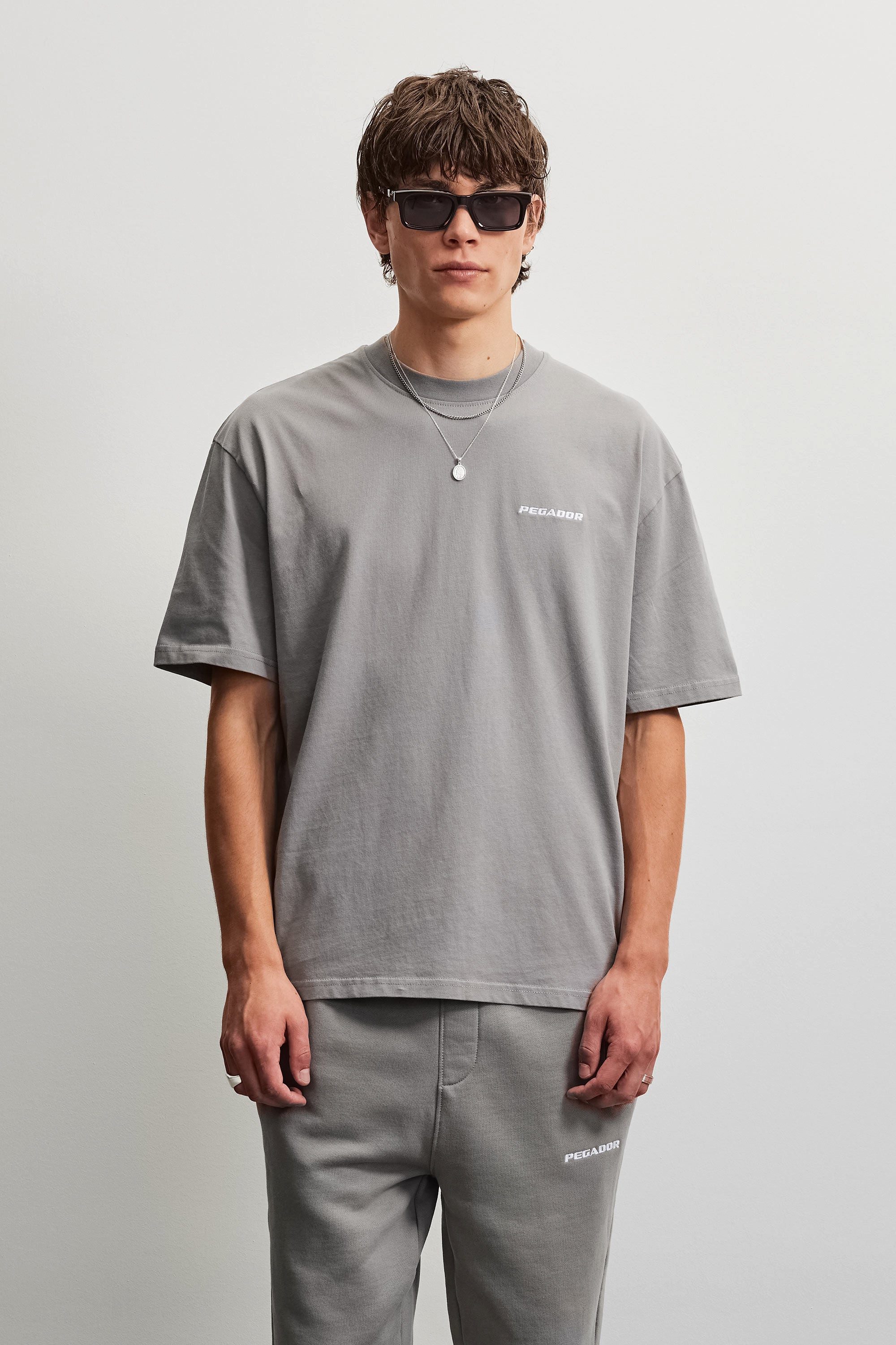 PEGADOR T-Shirt LOGO OVERSIZED TEE Baumwolle, oversize