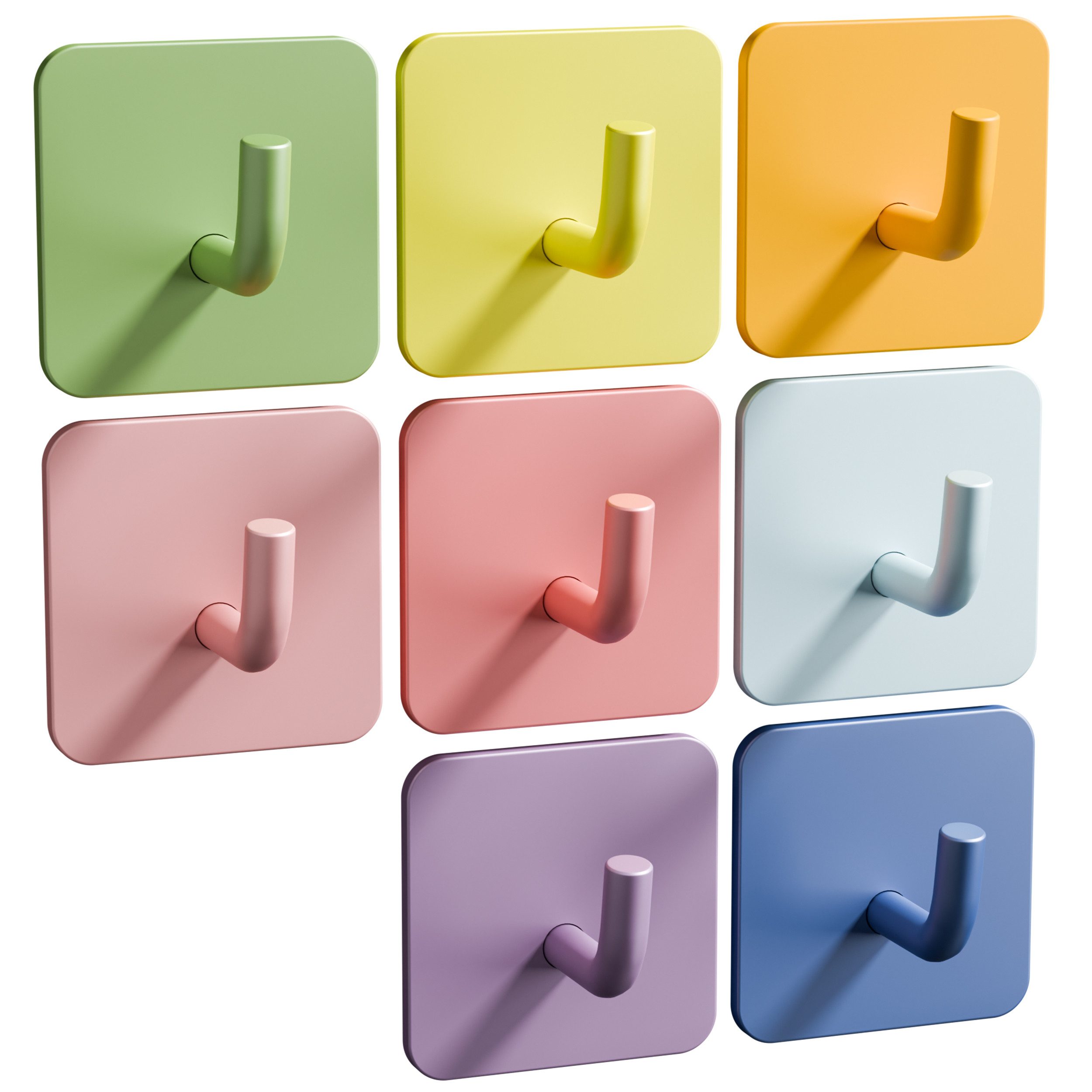 DEKAZIA Klebehaken Bunt Kindergarderobe Garderobe Kinder Kleiderhaken Kinde günstig online kaufen