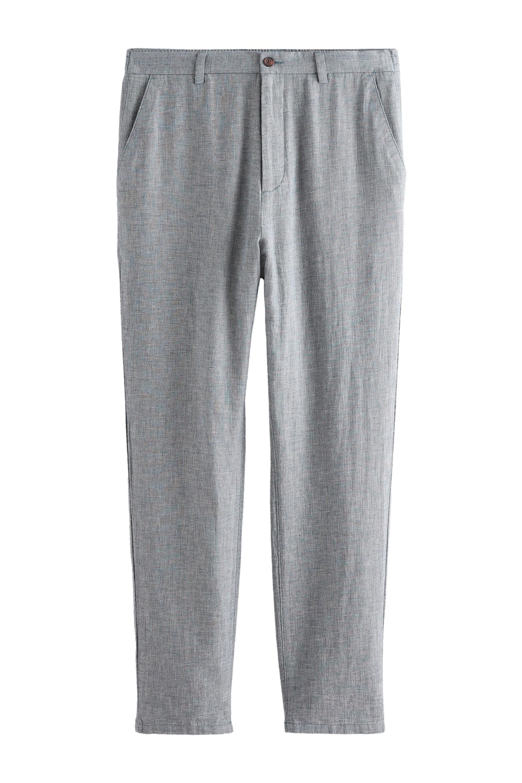 Next Dehnbund-Hose Strukturierte Hose aus Leinengemisch (1-tlg) günstig online kaufen