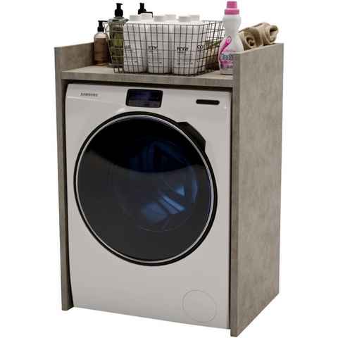 CraftPAK Waschmaschinenumbauschrank für Waschmaschine & Wäschetrockner - Überbauschrank
