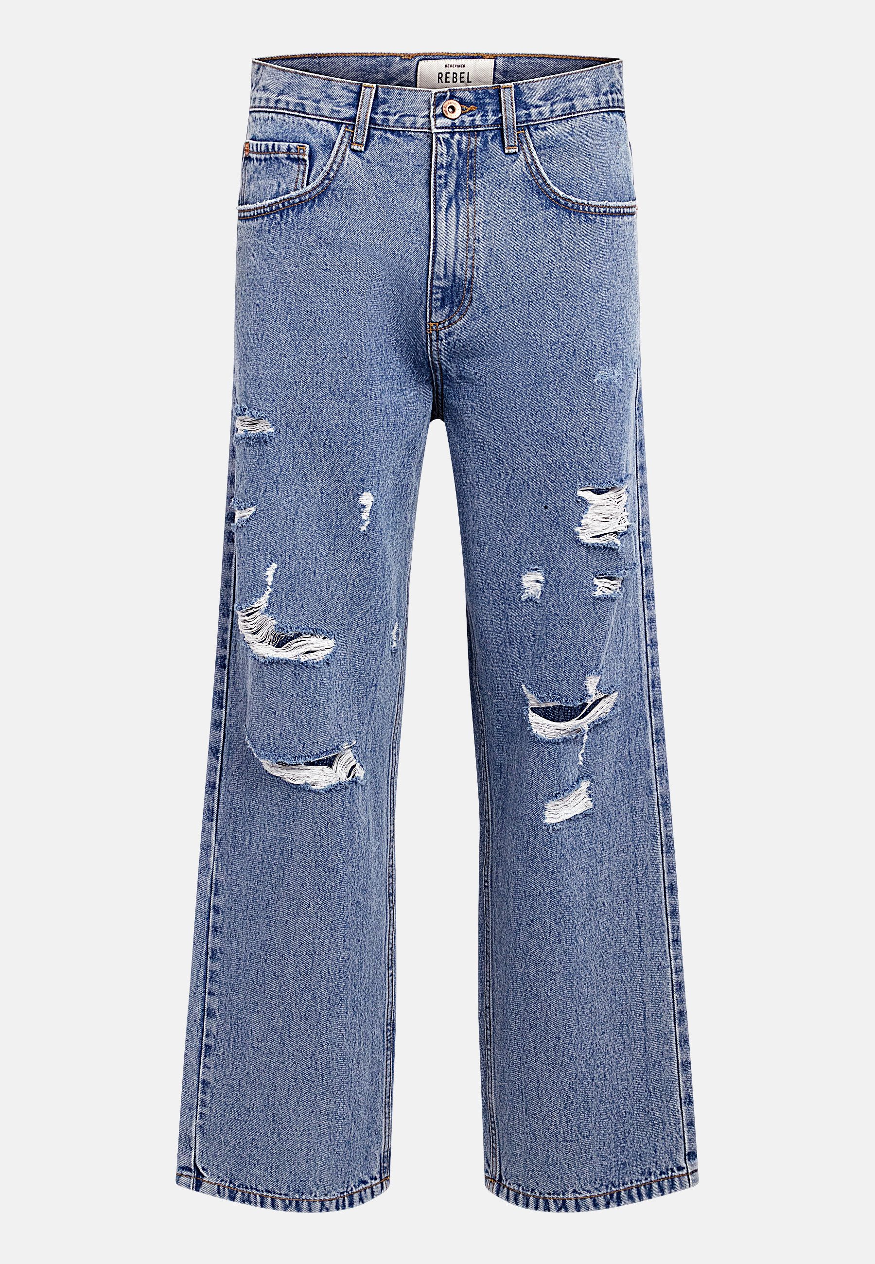 REDEFINED REBEL Regular-fit-Jeans Redefined Rebel Jeans RRKingston Jeans Destroy BAGGY FIT