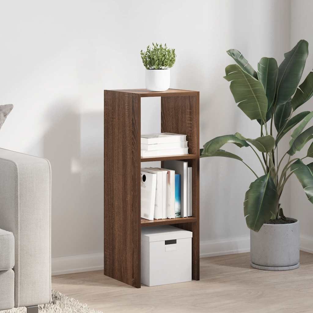 vidaXL Fächerschrank Bücherregal Stapelbar Braun Eichen-Optik günstig online kaufen