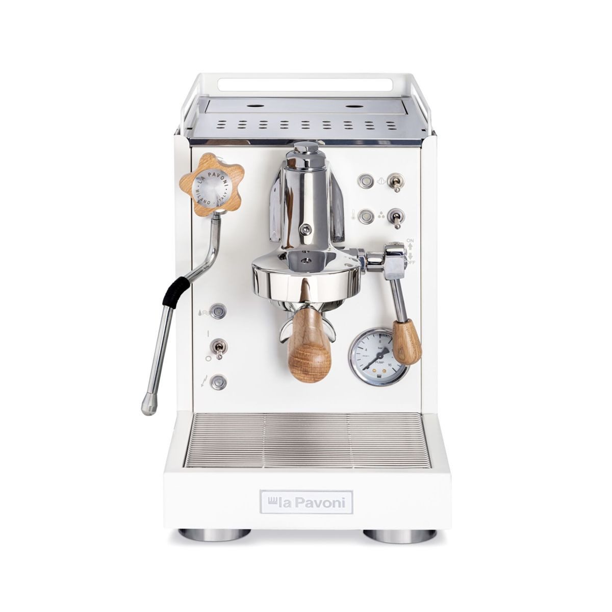 La Pavoni Siebträgermaschine Mini Cellini weiß-matt