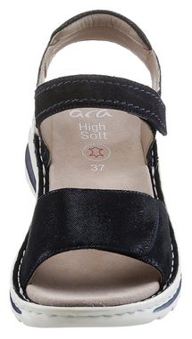 Ara TAMPA Keilsandalette, Sommerschuh, Sandale, Keilabsatz, mit Klettverschlüssen, G-Weite