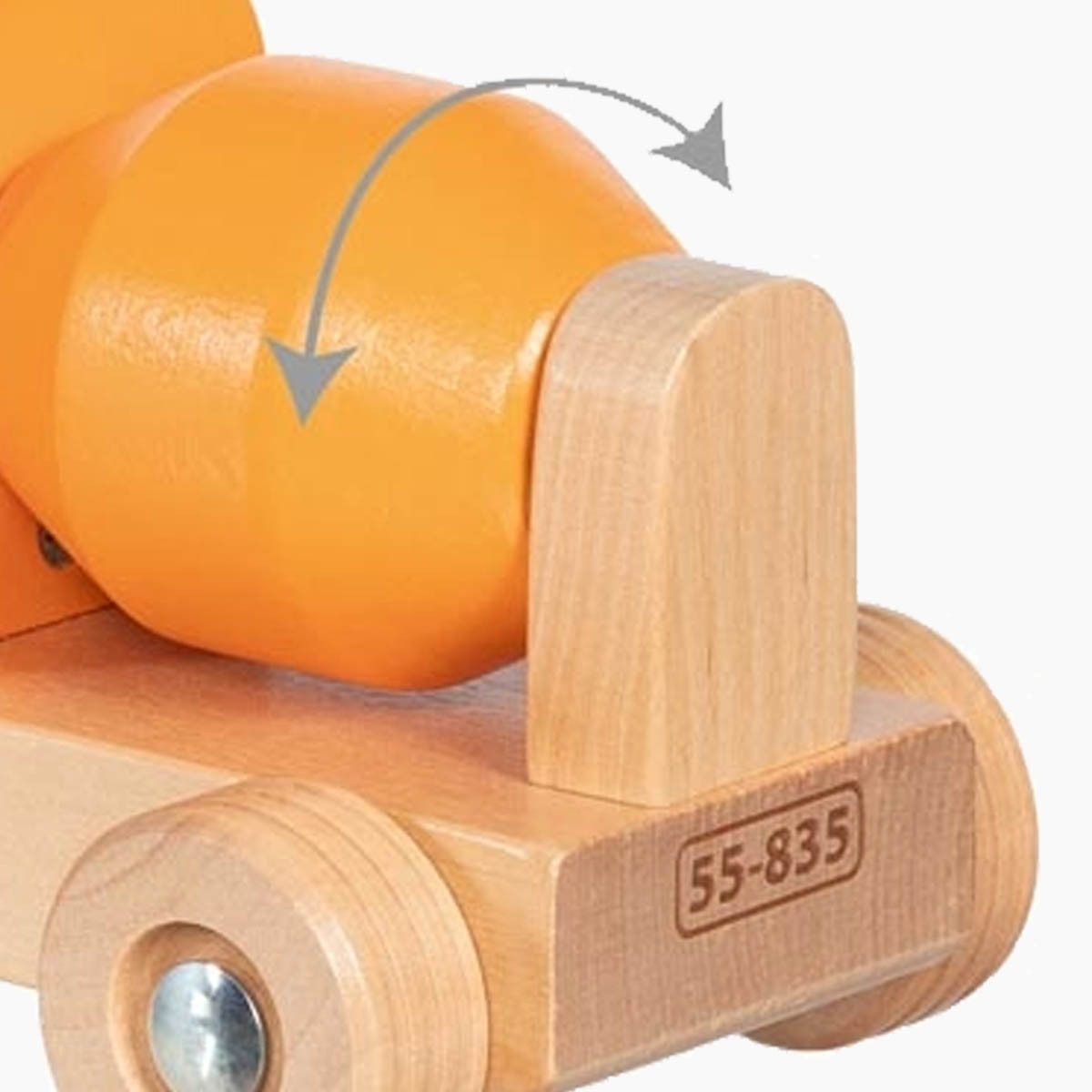 goki Spielzeug-Betonmischer Betonmischer mit Mischtrommel Goki, (Packung, 1-tlg., set), ein Spielzeug für kleine Bauarbeiter