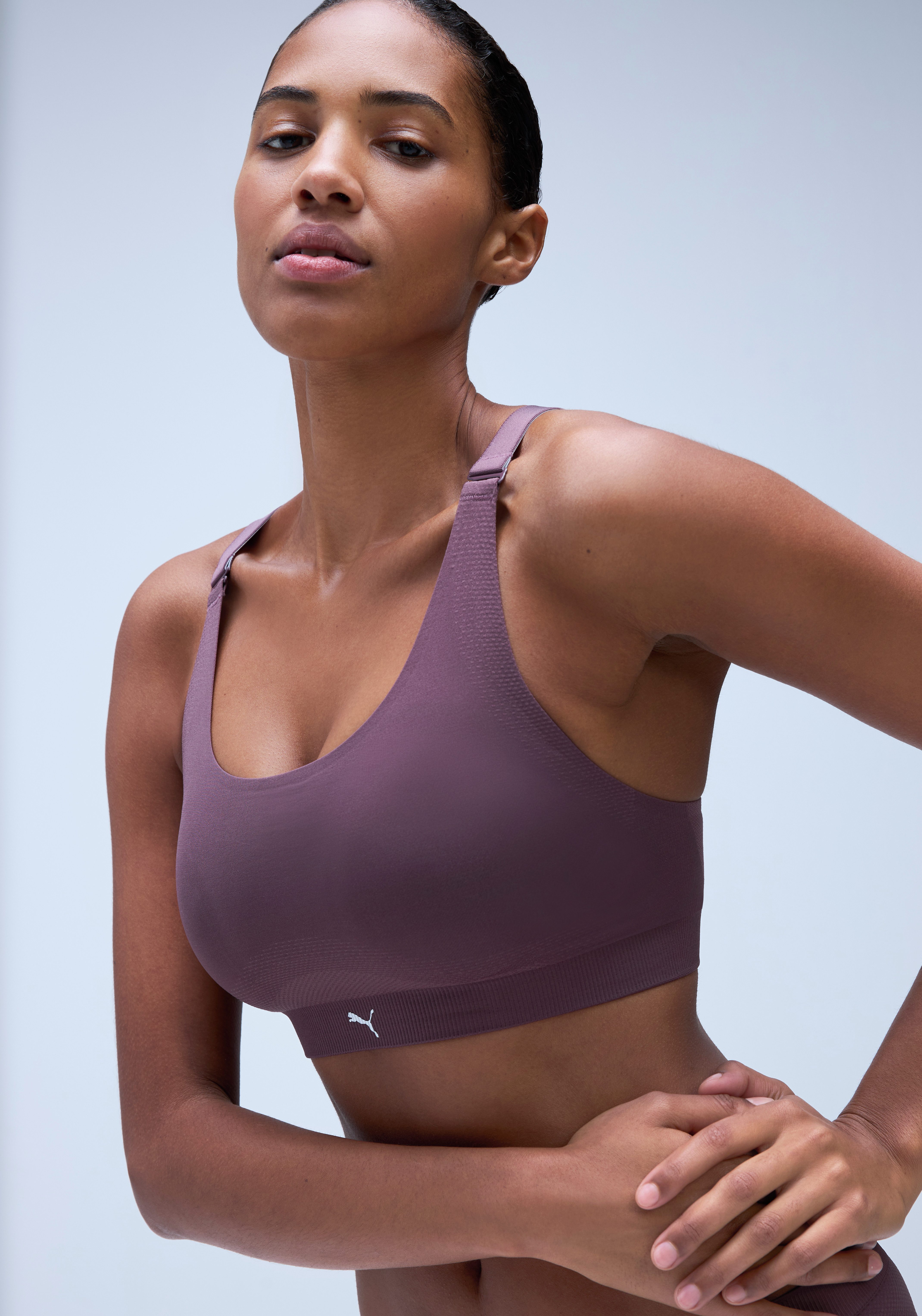 PUMA Sporttop PUMA WOMEN 3D KNIT SPORT TOP 1P wendbare und verstellbare Träger für einen personalisierten Look