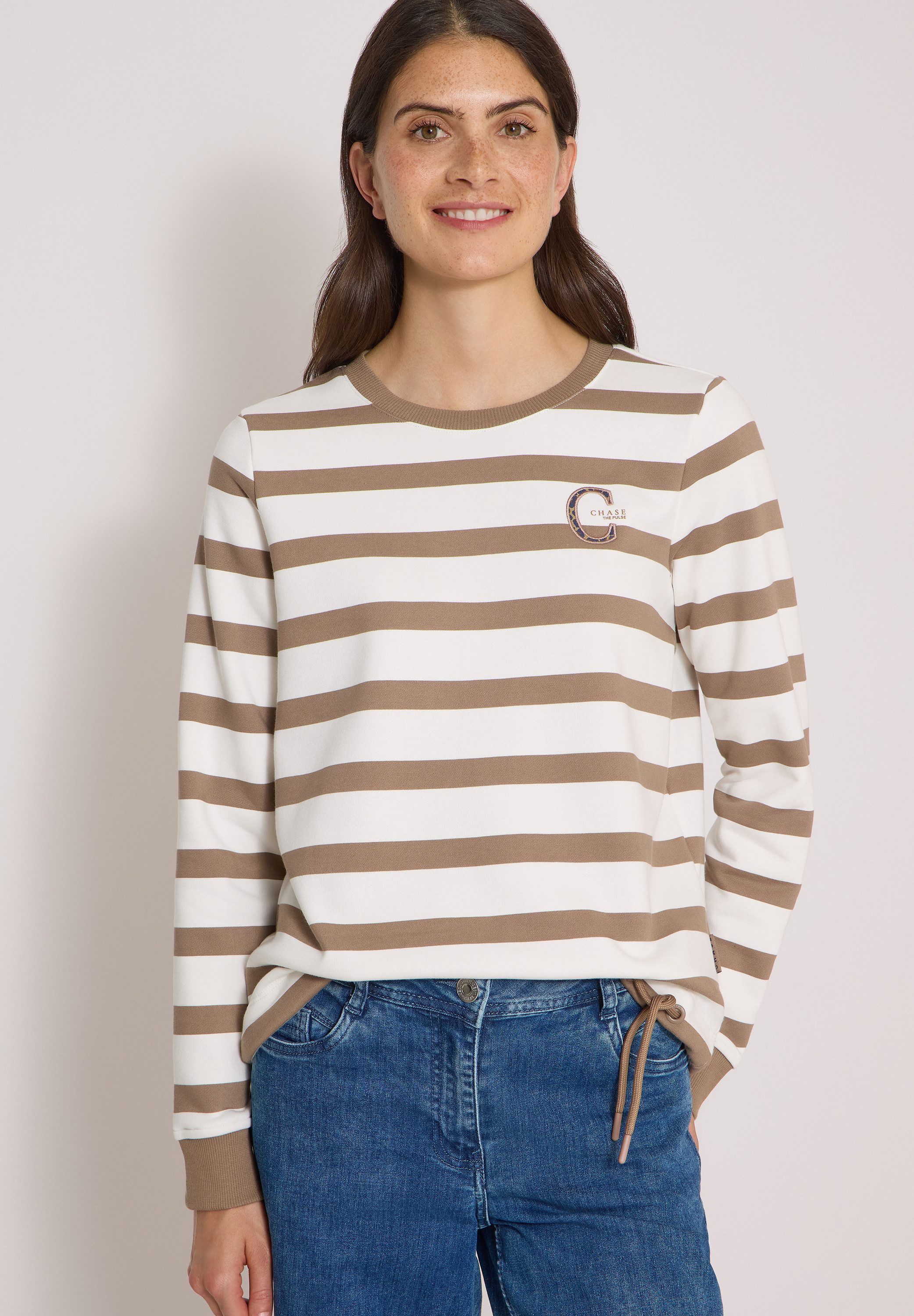 CECIL Sweatshirt mit Rundhalsausschnitt