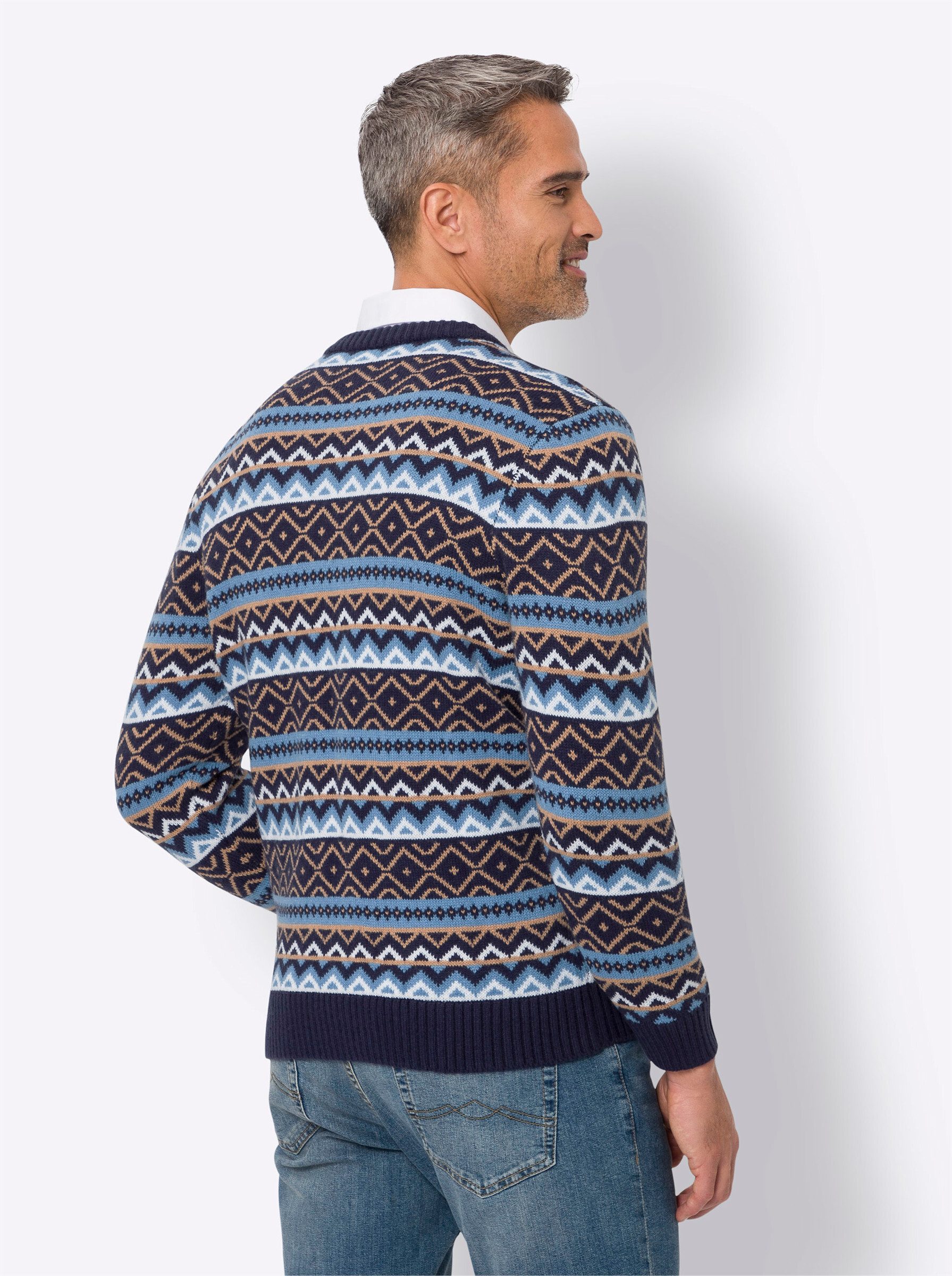 Sieh an! Strickpullover V-Ausschnitt-Pullover günstig online kaufen