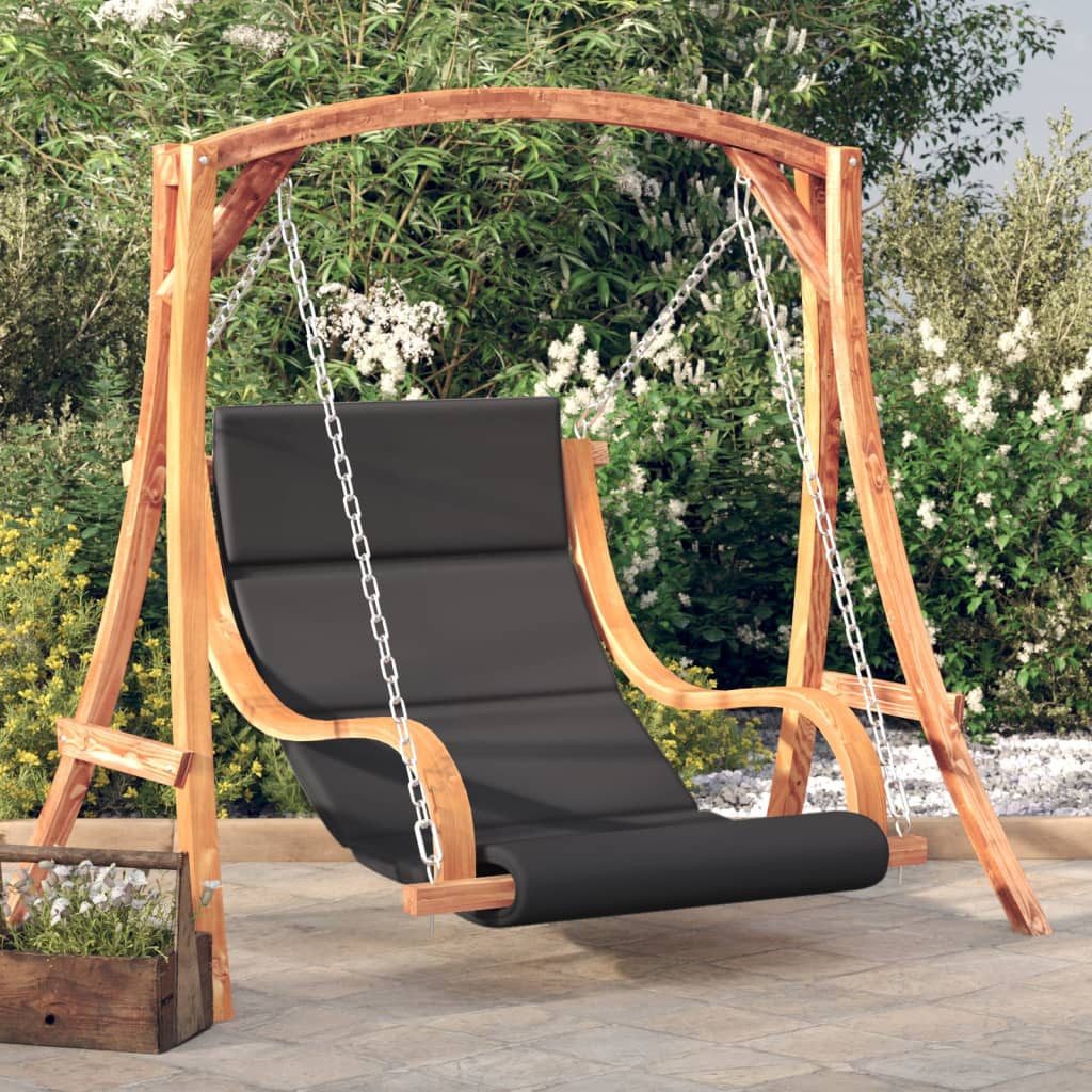 vidaXL Hollywoodschaukel Hollywoodschaukel mit Auflage Massivholz Fichte mit -Finish, 1 tlg.