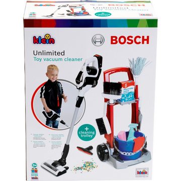Klein Spielküche Bosch Staubsauger Unlimited mit Putzwagen