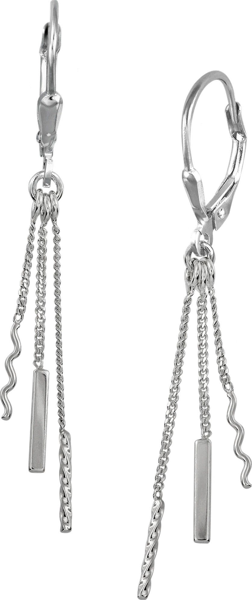 SilberDream Paar Ohrhänger SilberDream Ohrringe für Damen 925 Silber (Ohrhänger), Damen Ohrhänger aus 925 Sterling Silber, Farbe: silber