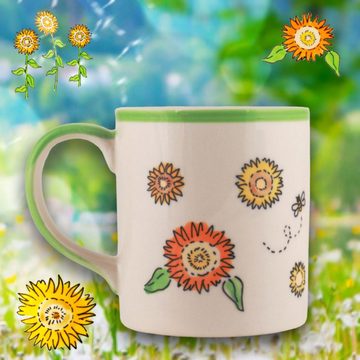 Mila Becher Mila Keramik-Becher Sunny Sunflowers, Keramik