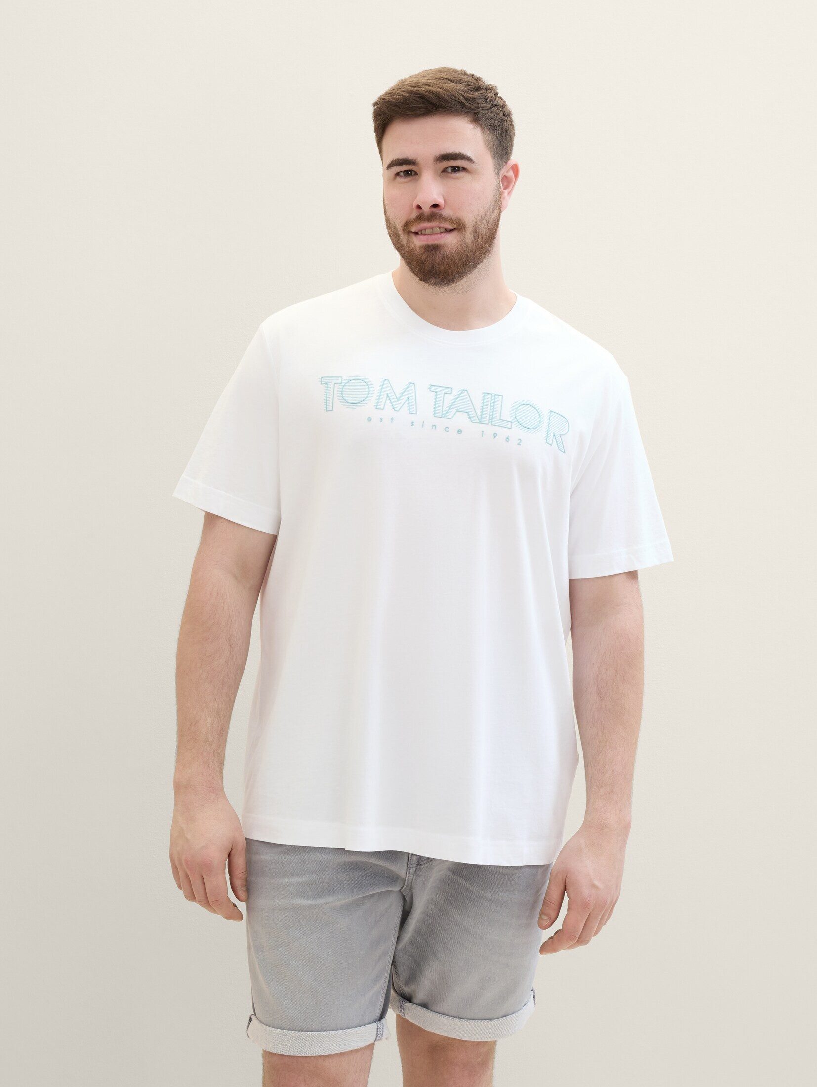 TOM TAILOR PLUS T-Shirt Plus - T-Shirt mit Logo Print