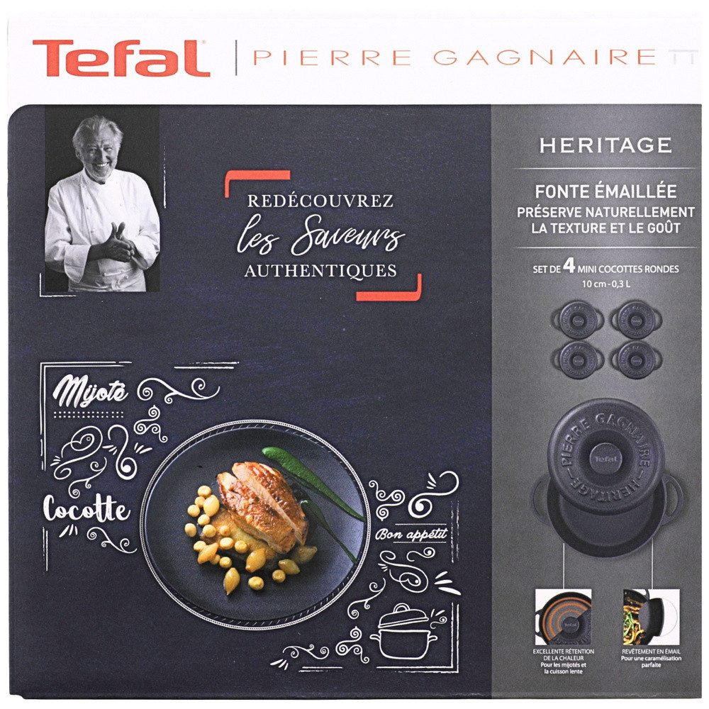 Bratpfanne Tefal 352733 Pierre Gagnaire Heritage Kochtopf-Set 4teilig