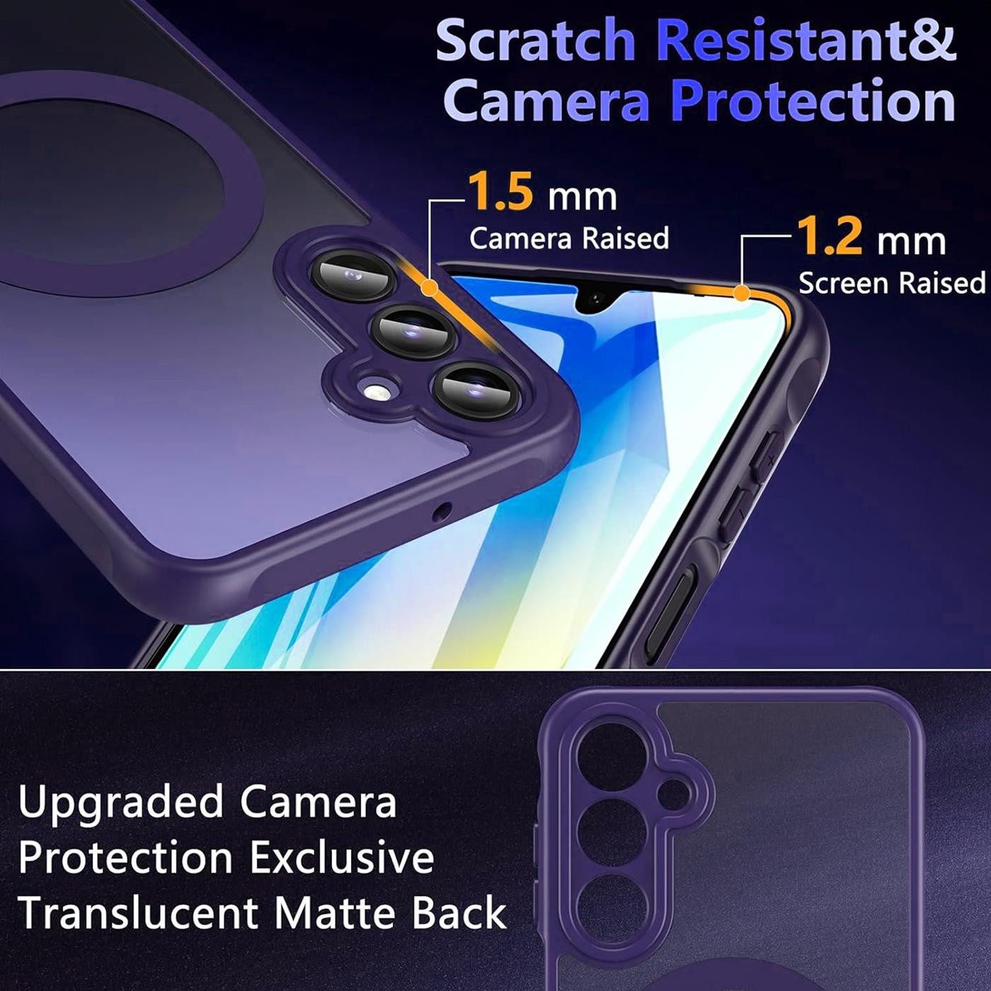 CoolGadget Handyhülle Magnet-Hülle für Samsung Galaxy A17 5G Schutzhülle magnetisch 6,7 Zoll, Hülle Matt Stoßfest kompatibel mit QI-Laden Zubehör Kameraschutz Case
