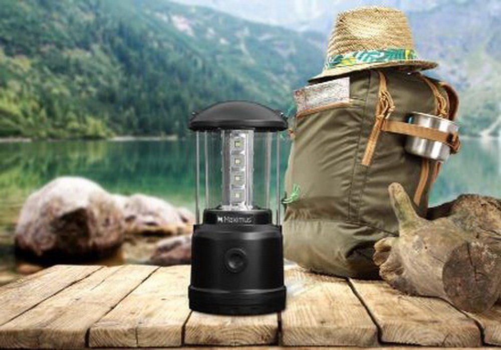 Maximus Laterne LED-Laterne 660 Leuchte Campinglaterne mit Dimmer lm indoor Campinglampe outdoor M-LNT-200, Camping