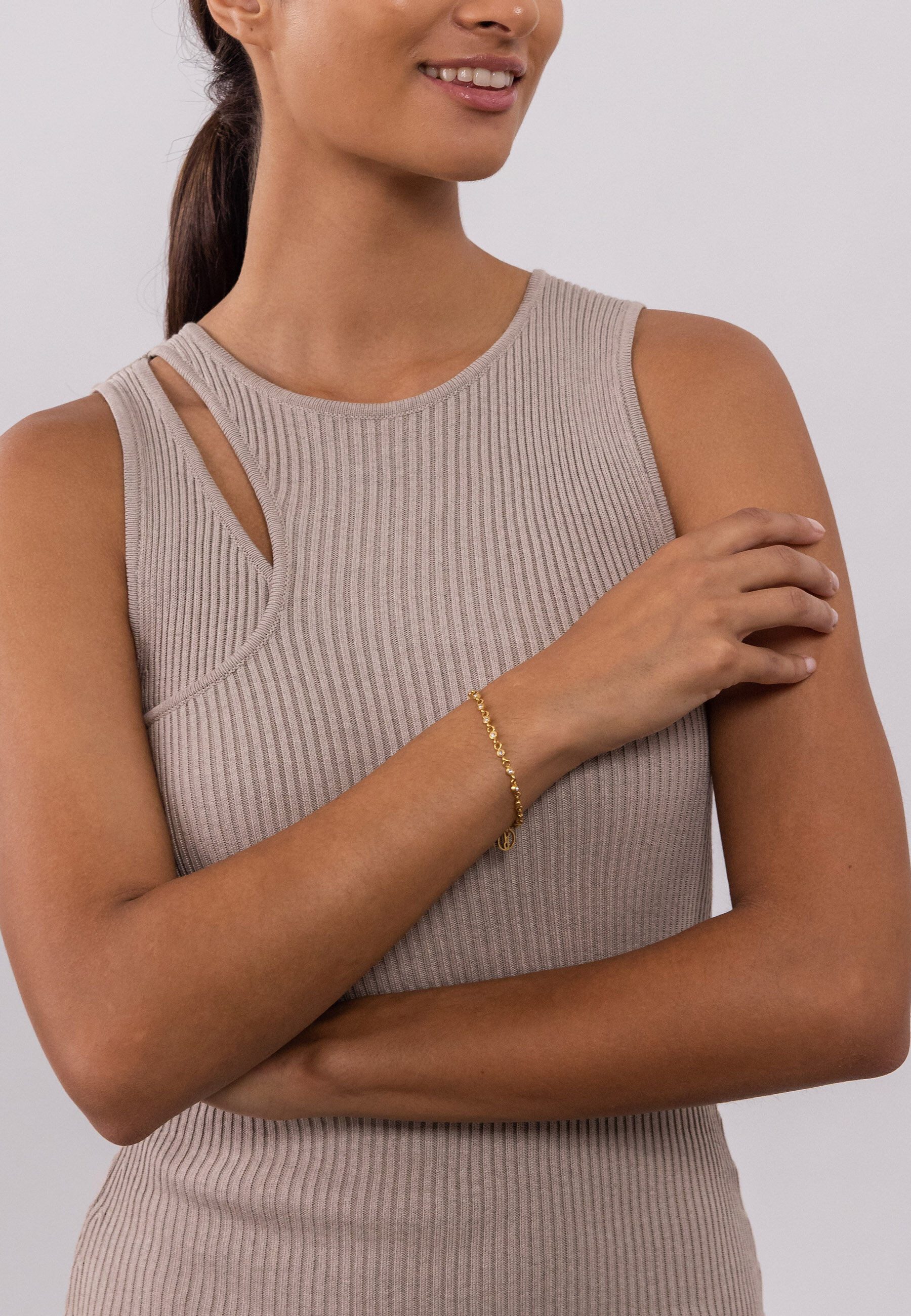 Purelei Gliederarmband Polite (1-tlg), mit Glitzer-Elementen günstig online kaufen