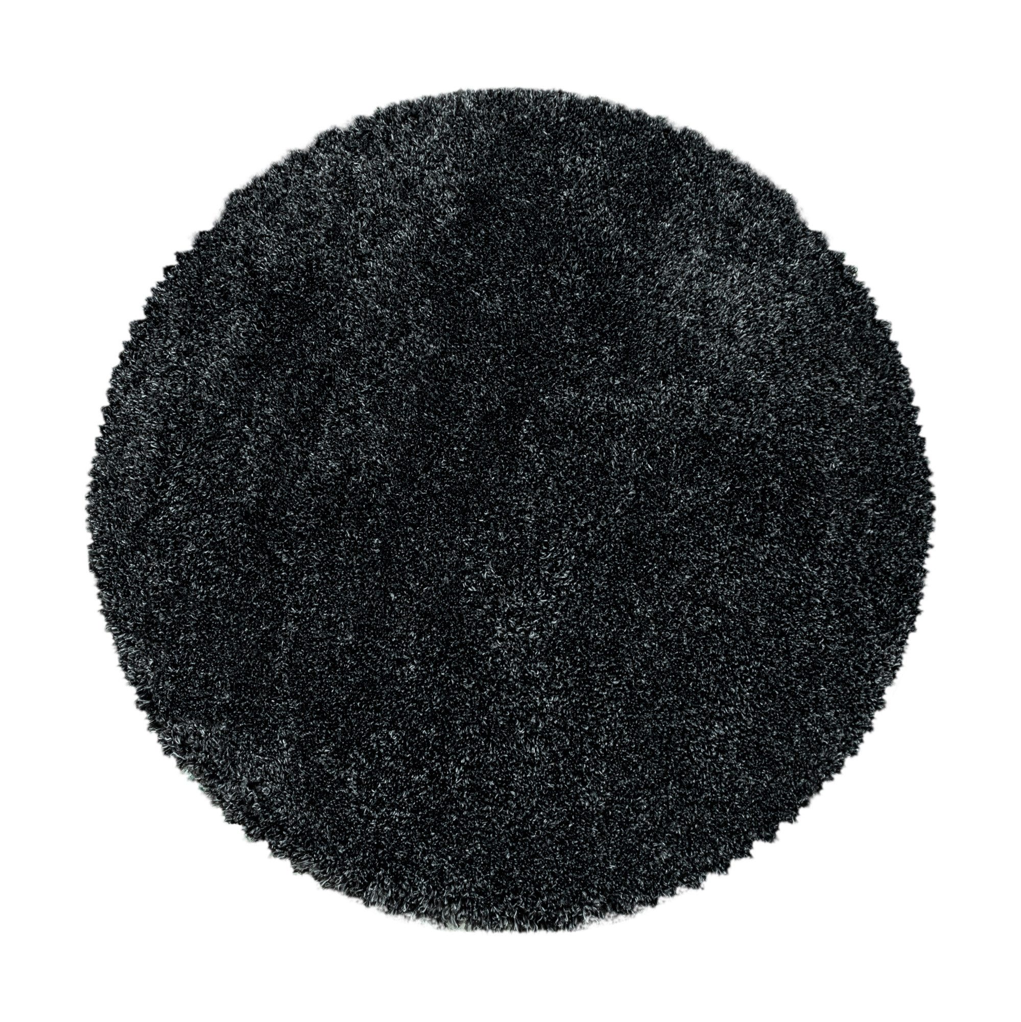 Carpettex Hochflor-Teppich Unicolor - Einfarbig, Rund, günstig online kaufen