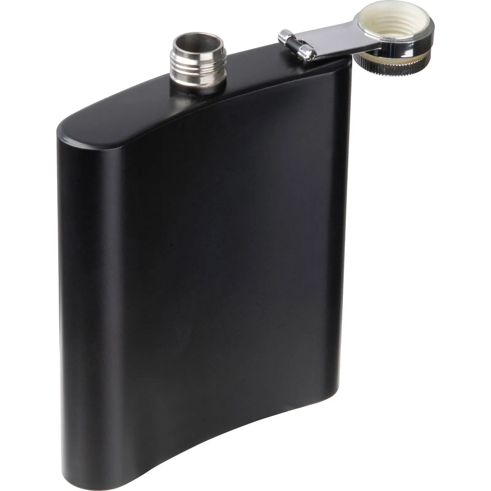 Easy Gifts Flachmann Flachmann / aus Edelstahl / 207ml / Farbe: schwarz