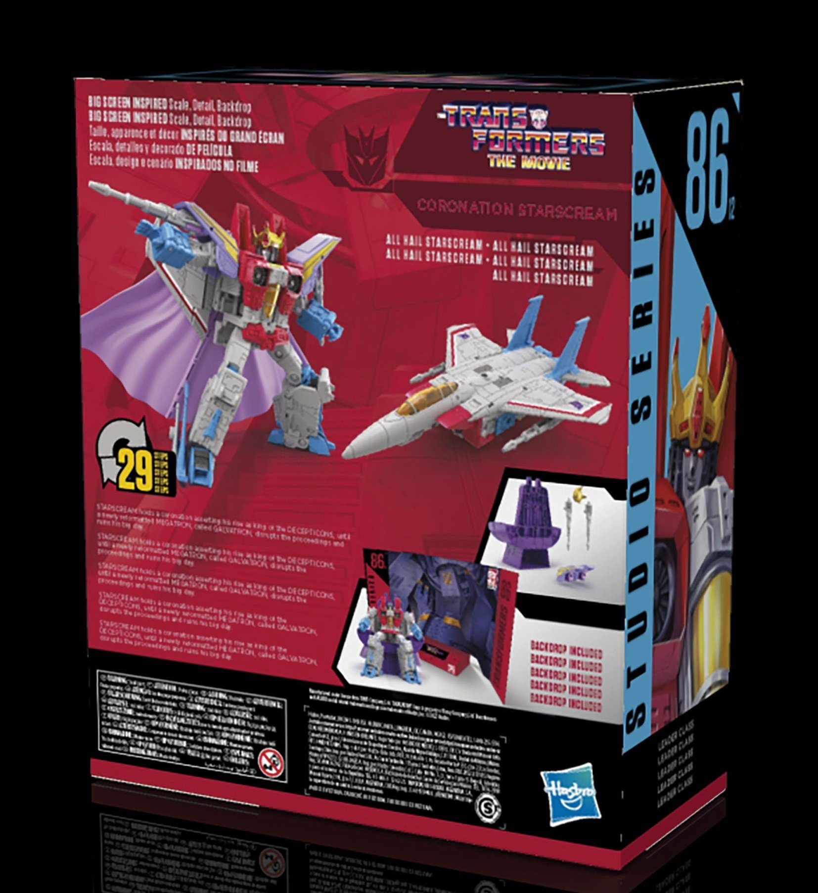 - Class Coronation Hasbro - Series Transformers The - Actionfigur Studio Starscream Movie Leader 86-12