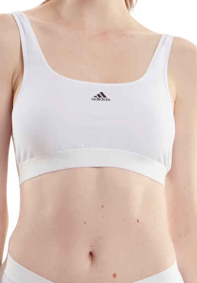 adidas Sportswear Bustier "Smart Cotton" mit verbesserter Atmungsaktivität, Cut-outs am Rücken