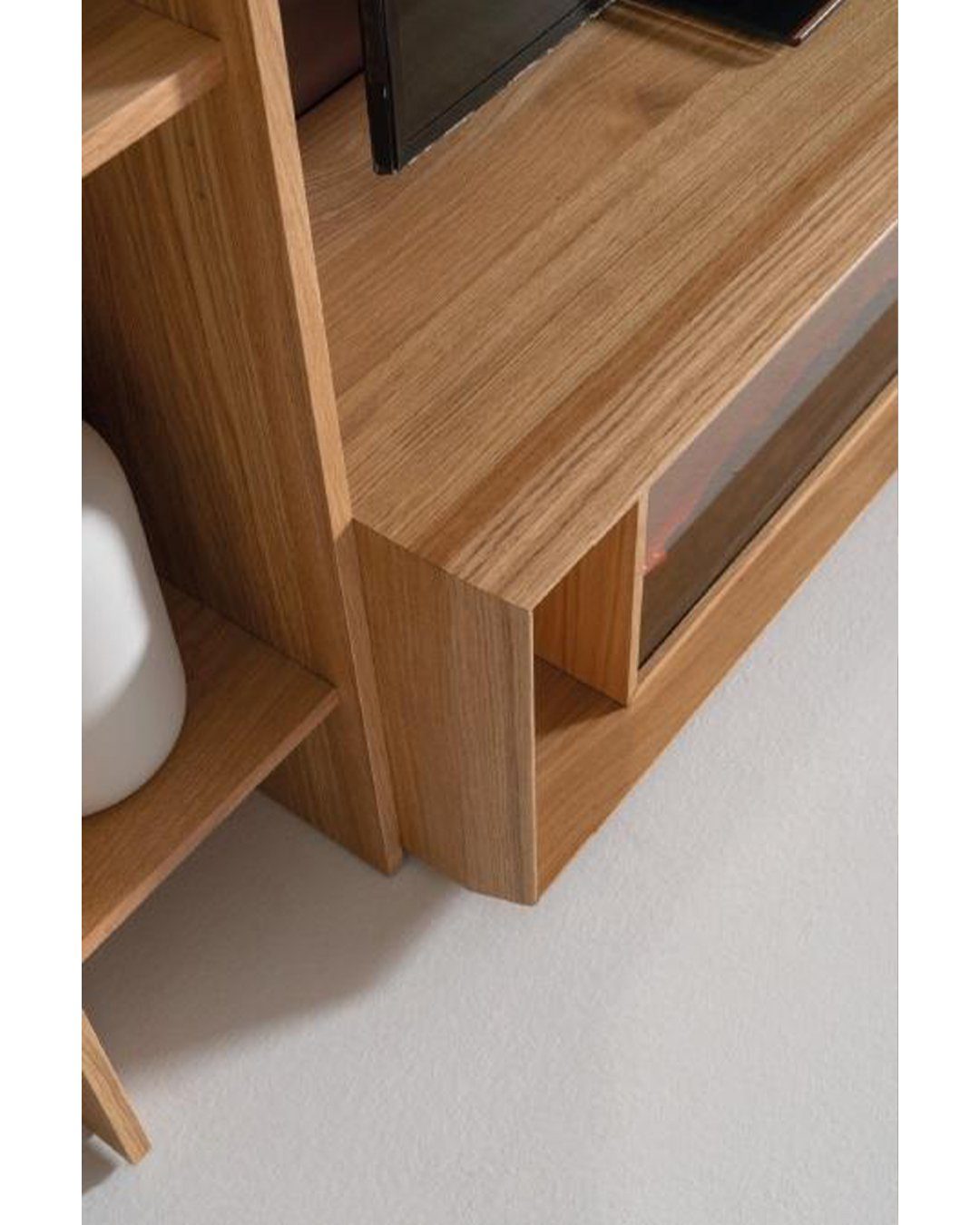 neu braun Modern Luxus Wohnzimmer Garnitur Wohnwand, Stil Wonwand Holz Luxus JVmoebel