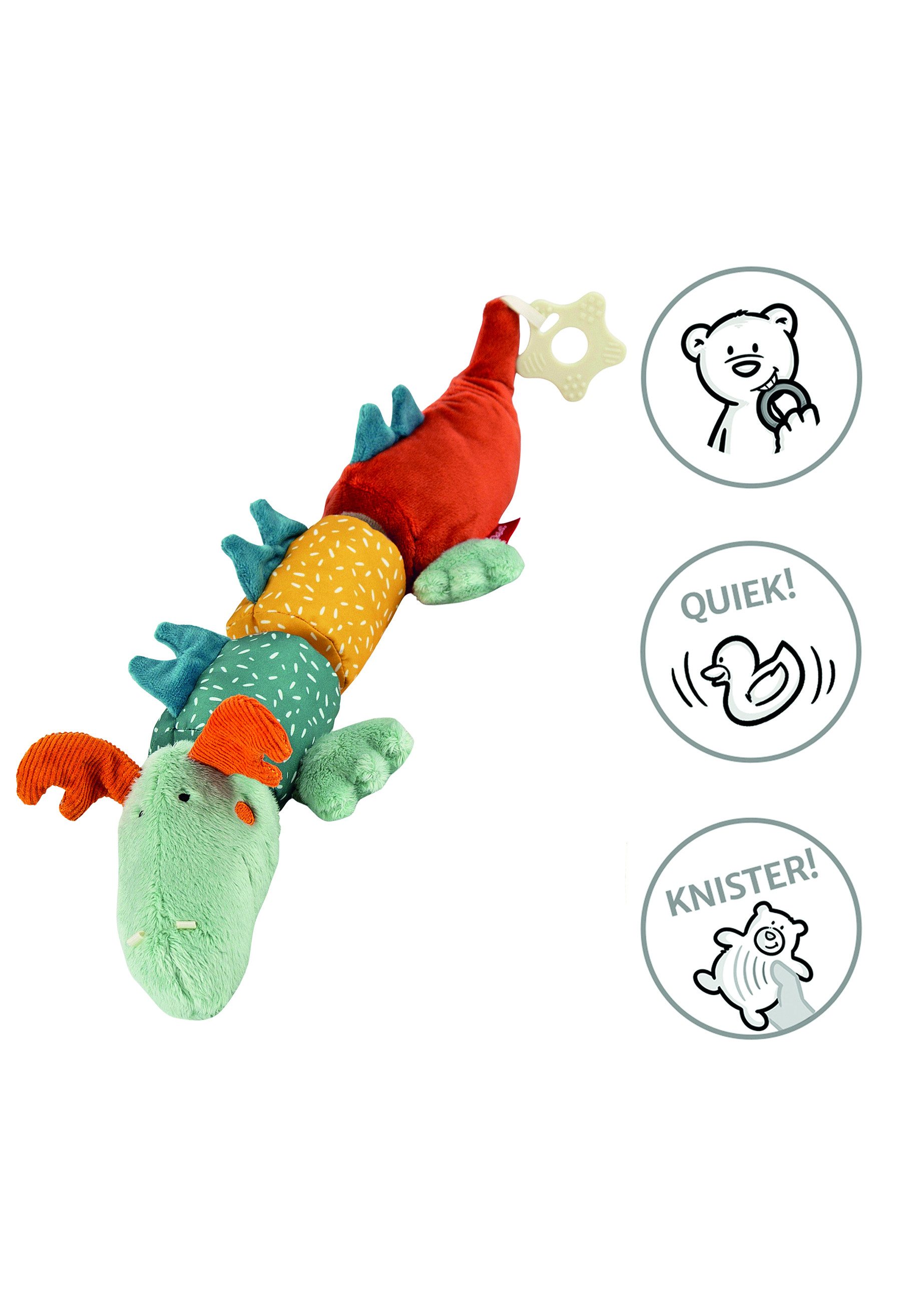 Sigikid Rassel Klett-Drache PlayQ für Babys und Kleinkinder (1-tlg)