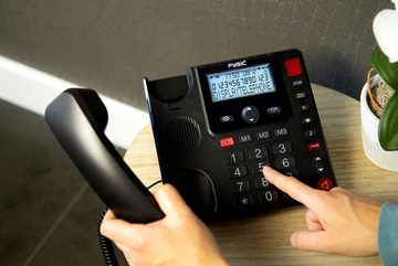 Fysic FX-3940 Seniorentelefon (Hörgerätekompatibel, große Tasten, extra laut +85dB & simple Bedienung)