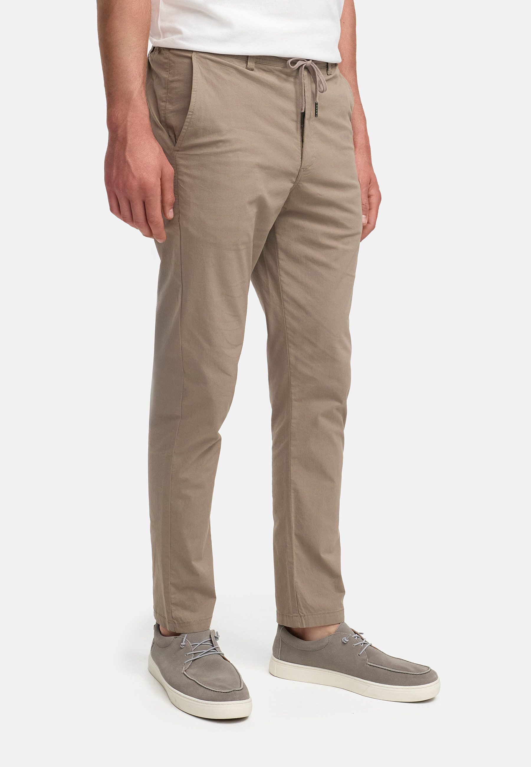 Kronstadt Stoffhose Herren KSWarren Herrenhose Freizeithose Männer mit elastischem Bund, Tunnelzug und klassischen Chino-Details