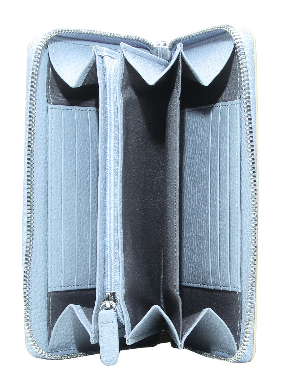 Esquire Geldbörse Zip Around Wallet, aus echtem Rindsleder mit RFID-Blocker Schutz