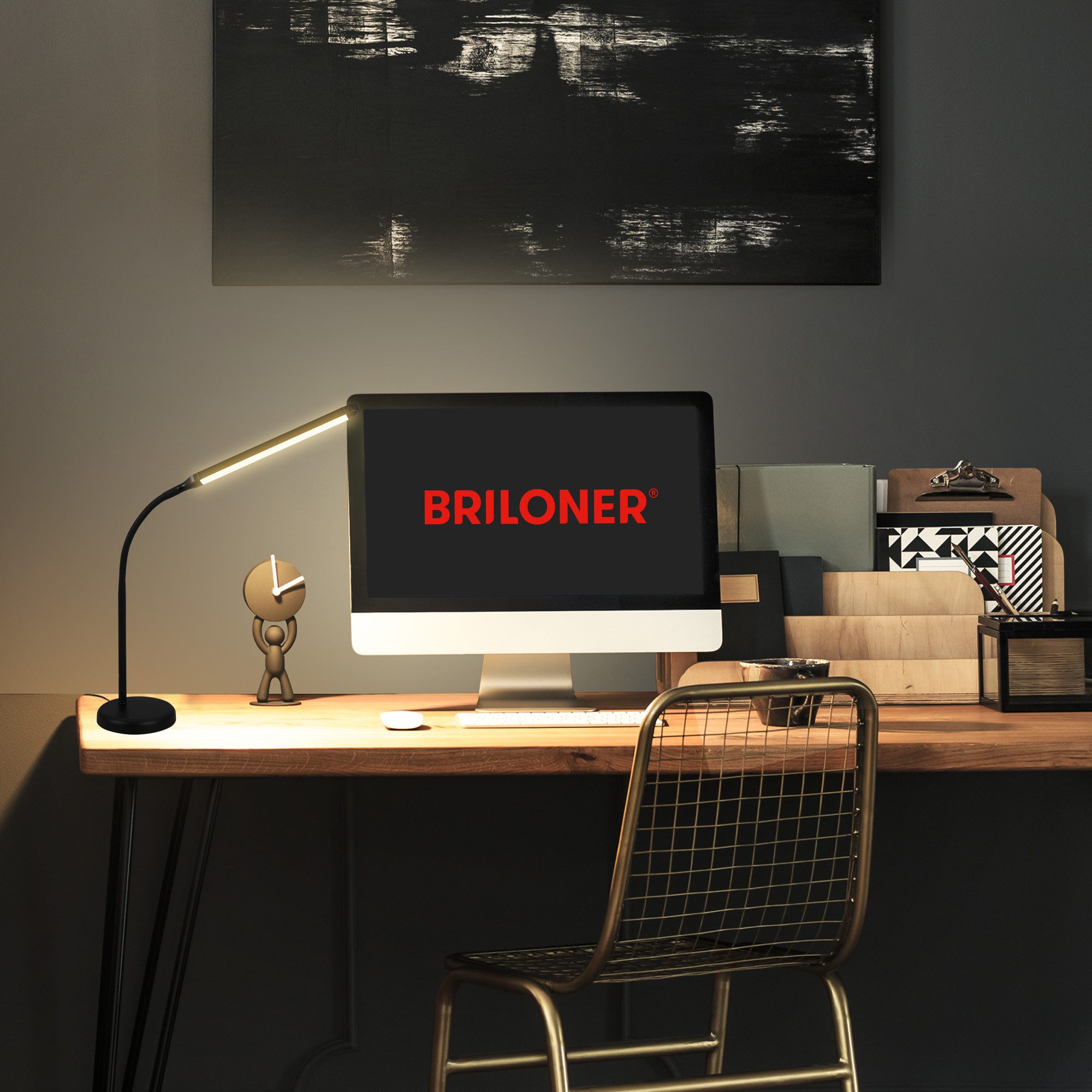 Briloner Leuchten Tischleuchte LED Schreibtischlampe dimmbar günstig online kaufen