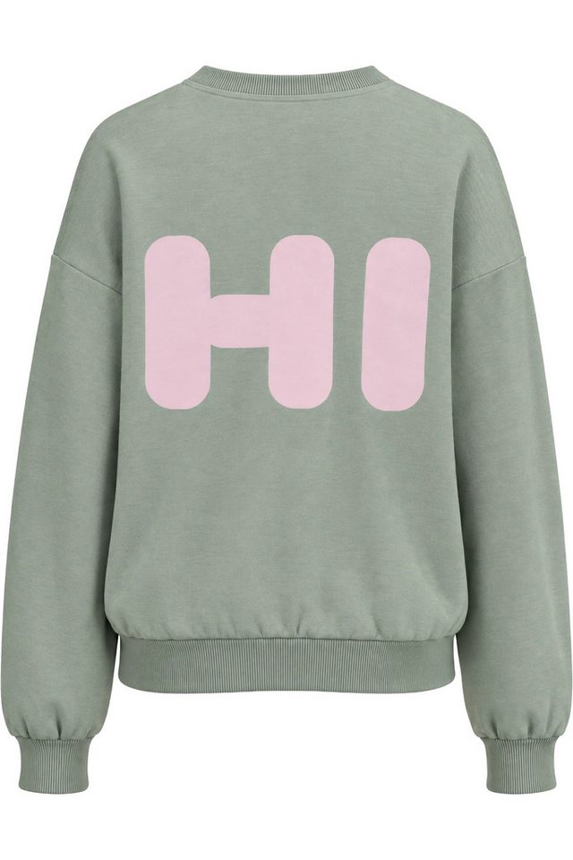 Alife & Kickin Sweatshirt Rückenprint HI, Rundhals, Rippbündchen, Relaxed Fit, hüftlang
