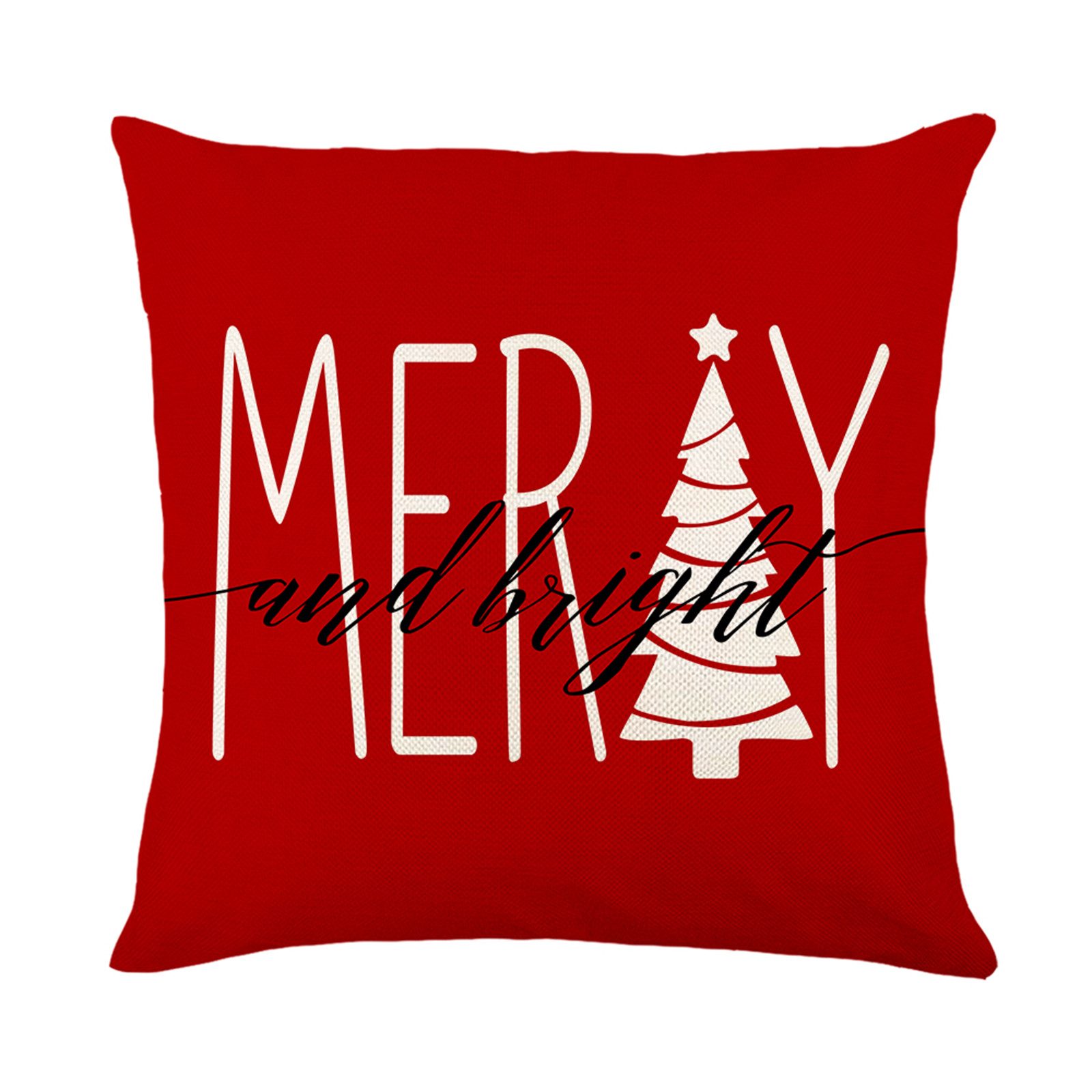 Qelus Kissenbezüge Weihnachten Kissenbezug 4er Set Kissenbezüge 45x45cm Dekokissen Deko, für Sofa Couch