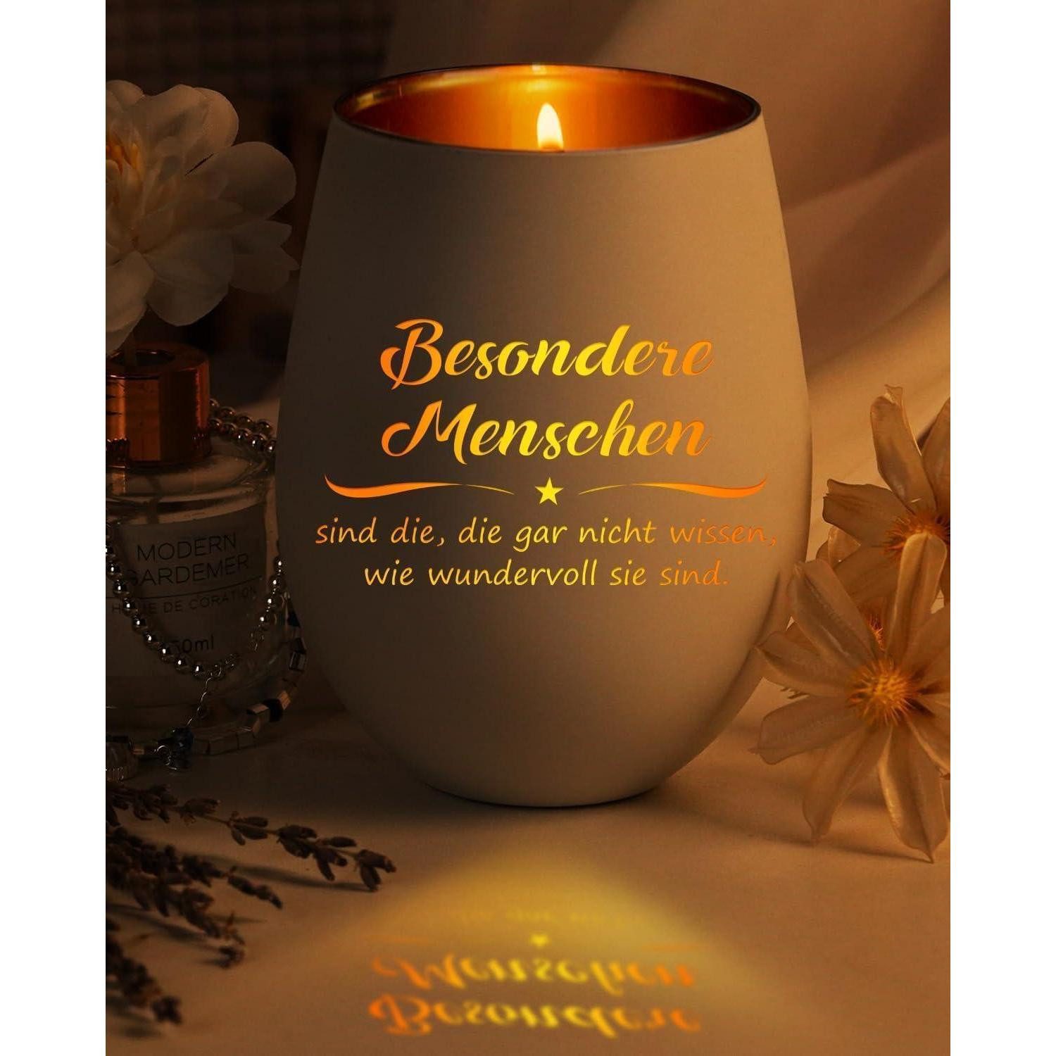 Funistree Windlicht Windlicht mit Gravur für Frauen, Weihnachten, Geburtstag