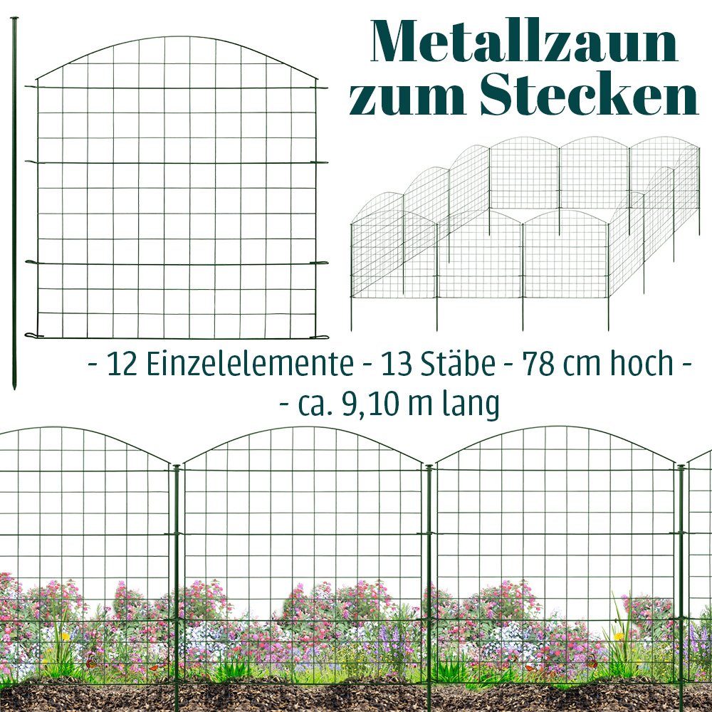 V2Aox Teichzaun Zaun Gartenzaun Steckzaun Teichzaun günstig online kaufen