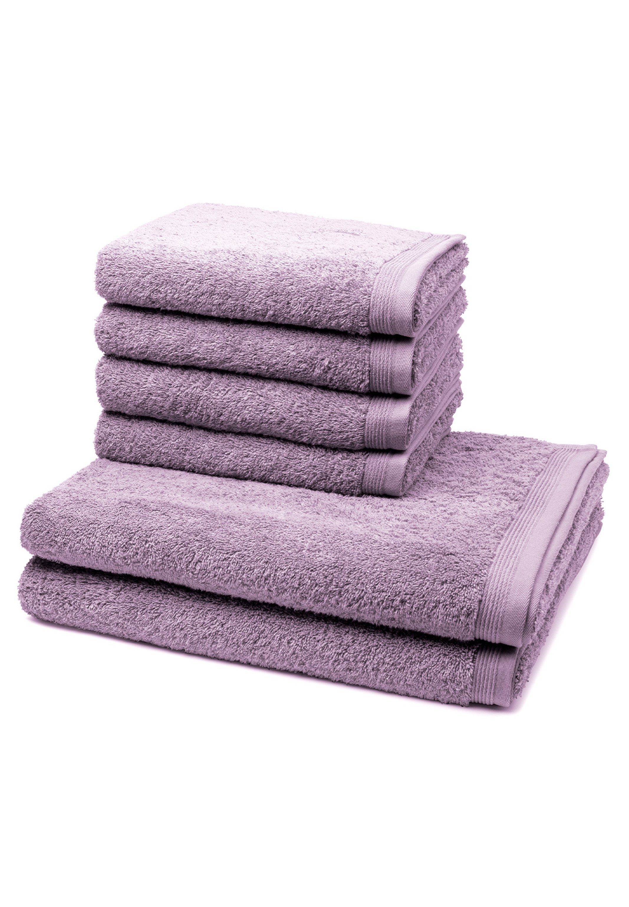 Möve Handtuch Set Superwuschel, Walkfrottee, (Spar-Set, 6-tlg), 4 X  Handtuch 2 X Duschtuch im Set - Baumwolle - Extraweiches Handtuch