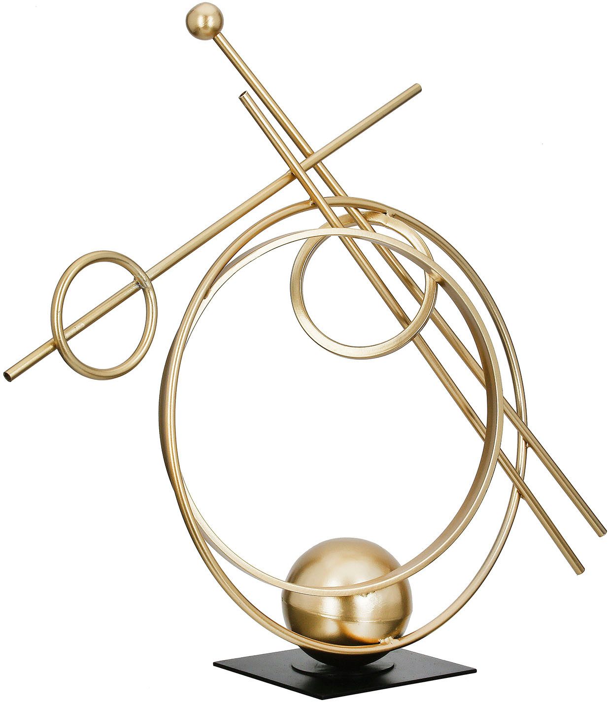 Casablanca by Gilde Dekoobjekt Skulptur Abstracto goldfarben H. 45,5 cm (1 günstig online kaufen