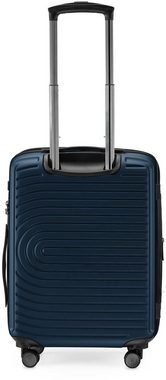 Hauptstadtkoffer Hartschalen-Trolley Mitte, dunkelblau, 55 cm, 4 Rollen, Hartschalen-Koffer Handgepäck-Koffer TSA Schloss Volumenerweiterung
