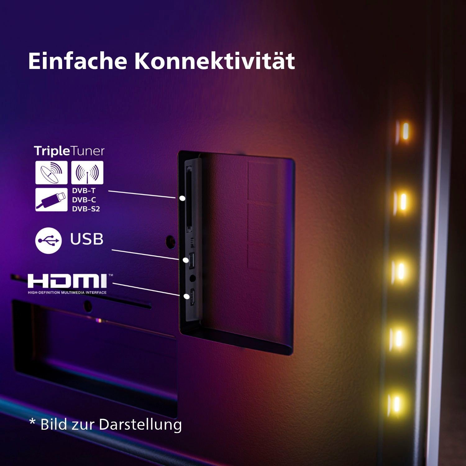 Full Zoll, LED-Fernseher HD, Philips cm/32 Smart-TV) 32PFS6908/12 (80