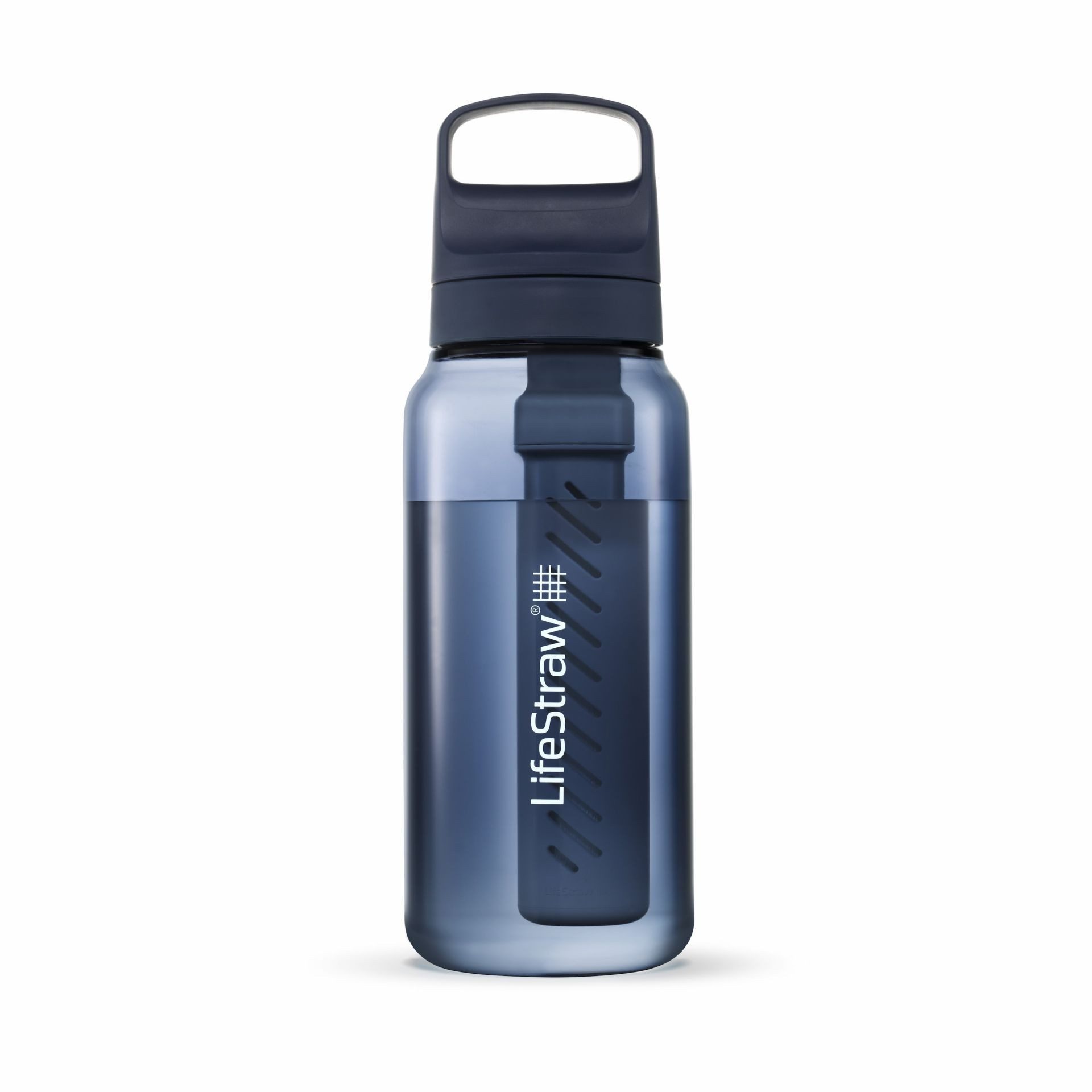 LifeStraw Trinkflasche Go Series mit Wasserfilter, Verschluss mit Silikonmundstück, BPA frei