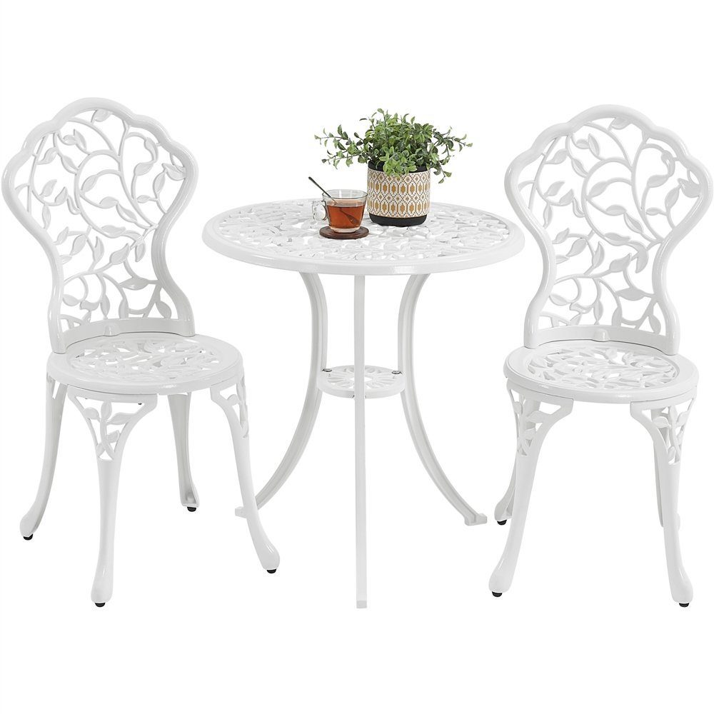 Yaheetech Sitzgruppe, 3 TLG. Gartenmöbel-Set Bistroset günstig online kaufen