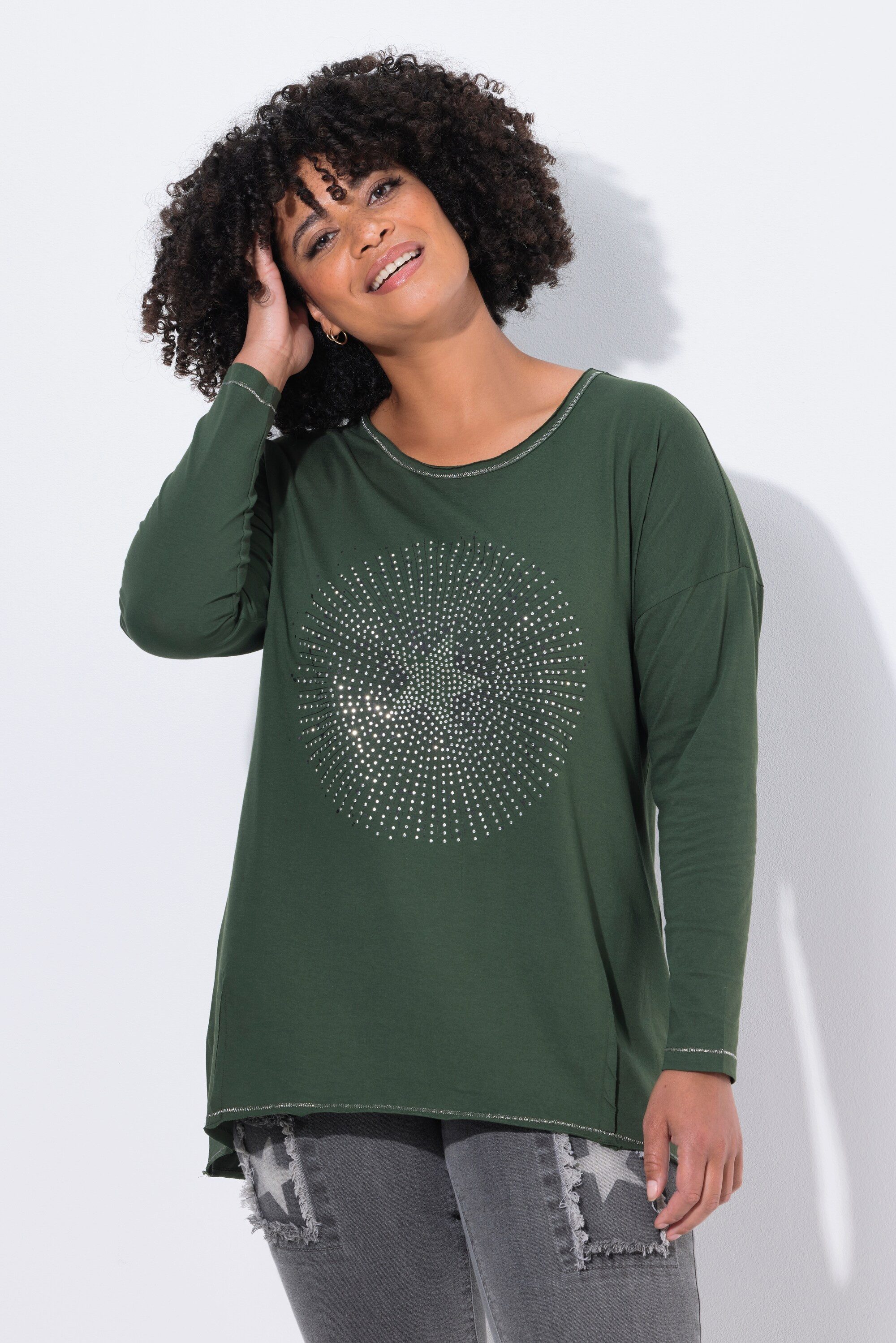 Angel of Style T-Shirt T-Shirt A-Linie Glitzersteinchen-Stern günstig online kaufen