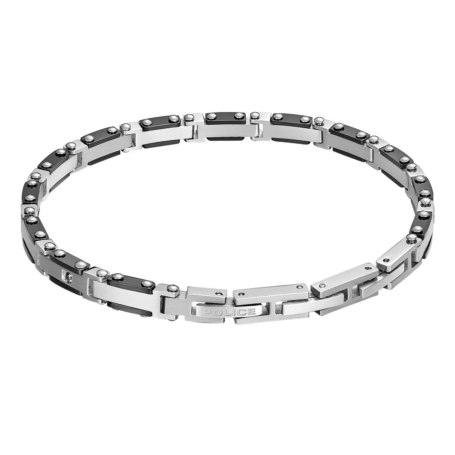 Police Edelstahlarmband PEAGB0039201, Stahlarmband für Herren Spire